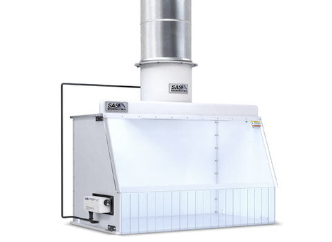 36 inch Ducted fume hood with integrated exhaust blower |  Sentry Air SS-340-E-EF (NEW)