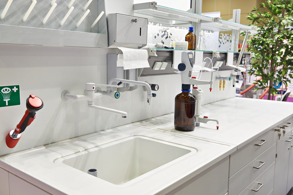 Lab Sink Cabinets and Plumbing Considerations for Safe Lab Design