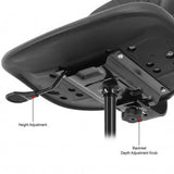 ESD Bench Height Rolling Lab Chair