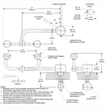 Guardian G1805 eyewash station, deck mounted, autoflow, swivel, right hand mount (NEW)