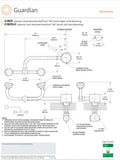 Guardian G1805 eyewash station, deck mounted, autoflow, swivel, right hand mount (NEW)