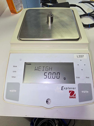 Ohaus E16120 Explorer High Capacity Balance (610g x 0.01g) with free shipping (Pre-owned)