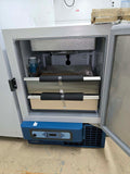 Open laboratory freezer with interior components visible. Thermo Scientific Jewett JPL430A unused plasma freezer, 4.7 cu. ft,