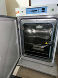Inside of the Thermo Steri-Cycle 370 CO2 incubator, displaying its shelves