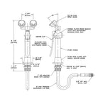 Guardian G5022 eyewash station, drench style, deck mounted, autoflow (NEW)