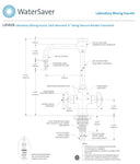 Laboratory water faucet with vacuum break | Watersaver Model L414-VB (NEW)