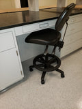 Lab Design vinyl laboratory chair (Black) - LEI Sales