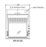AMS EH-111-72 Eliminator 100 Series 6 foot Laboratory Benchtop ChemicalFume Hood Package
