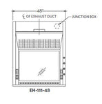 Lab Design / AMS EH-111-96 Eliminator 8 foot Benchtop Fume Hood Package (Pre-owned)