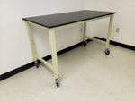 6 foot lab table with casters (NEW) | LTH3072-PR-C - LEI Sales