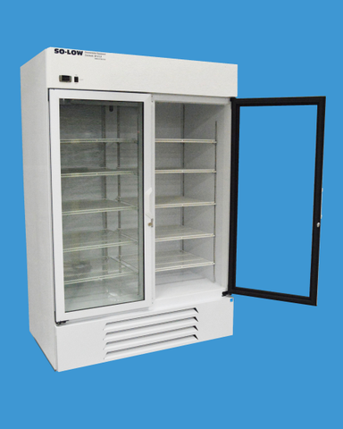 So-Low DH4-49GD Lab Pharmacy Refrigerator with Glass Double Door 49 cu. ft. 115V