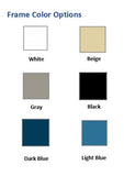 Mobile lab bench frame color choices