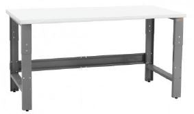 Quick Labs 6 foot lab table (30"D x 72"L x 30-36"H) | QLLT3072-PL-L