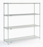 Chrome wire shelving 60"W x 18"D - 4 shelves (NEW) - LEI Sales