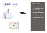 3 foot Ducted fume hood bundle with integrated exhaust blower |  Sentry Air SS-340-E-EF (NEW)