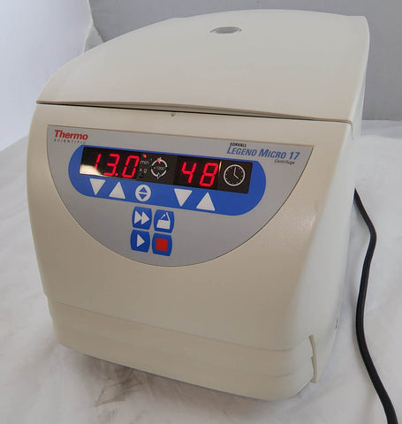 Sorvall Legend Micro 17 microcentrifuge with rotor