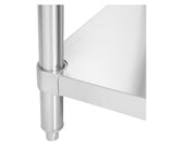 Stainless steel lab table:  60" x 30" 14 Ga. with undershelf (NEW) - LEI Sales