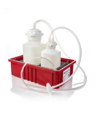 Foxx Life Vactrap XL, HDPE (Bleach-Compatible), 4L + 2L, Red Bin, with 1/4" ID Tubing - LEI Sales