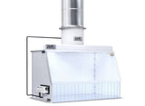 3 foot Ducted fume hood bundle with integrated exhaust blower |  Sentry Air SS-340-E-EF (NEW)